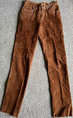 M Julian Wilsons Western Brown Suede Leather Pants Size 30 (30x34) • $30