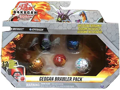 $15.99 • Buy Bakugan GEOGAN Brawler 5 Pack Mutasect Vipergon Dragonoid Ferascal Pincitaur