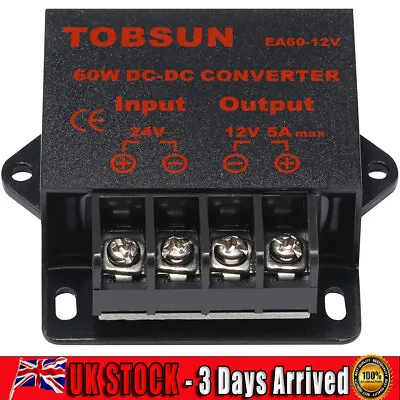 Step Down Reducer Module 24V To 12V 5A DC DC Buck Converter Regulator Radio 60W • £8.99