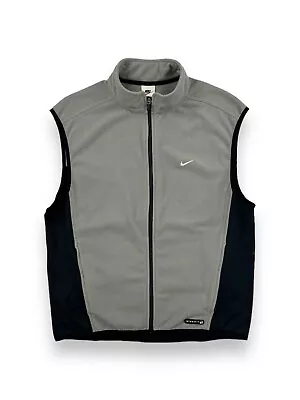 Vintage Nike Fleece Full Zip Vest Therma Fit Mens XL • Excellent Condition • $35