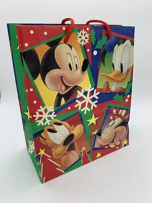 Cleo Disney Mickey & Friends Gift Bag Used Vintage Christmas • $7