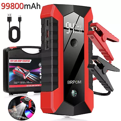 99800mah Jump Starter Portable 12V Car Battery Booster Power Bank Pack Charger • $59.99