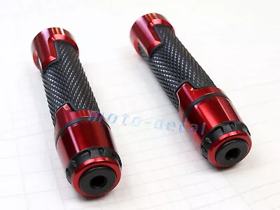 CNC 7/8  Handlebar End Hand Grips For Ninja ZX10R ZX1100/ZX11 ZX1200 ZX9R ZX12R • $17.09