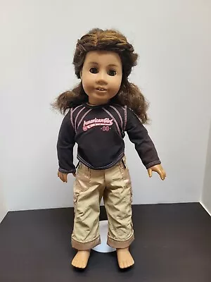 American Girl Doll 18  Truly Me 26 Dark Skin Brown Curly Hair Brown Eyes JLY • $72