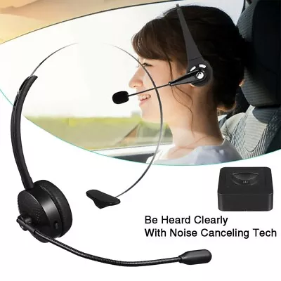 Bluetooth Headset Trucker Driver Call Center Headset Wireless Headphone Mic US • $17.89