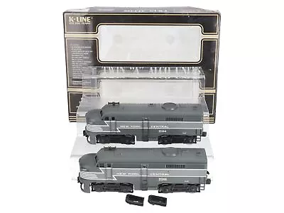 K-Line K21144H O NYC Powered Twin Alco Diesel Locomotive Set W/ Digital Horn LN • $142.05