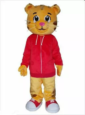 TOP SELLING Cute Daniel The Tiger Red Jacket Cartoon Character Mascot Costume • £150.99