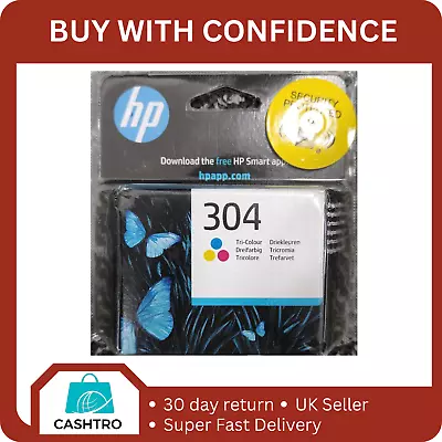 HP 304 (N9K05AE) Tri Colour Ink Cartridge Brand New • £13.49