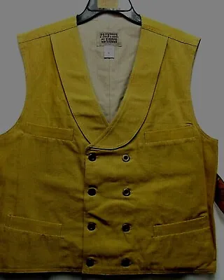 Double Breasted WESTERN VEST DISCONTINUED Hard To Find Wheat Color NEW • $48
