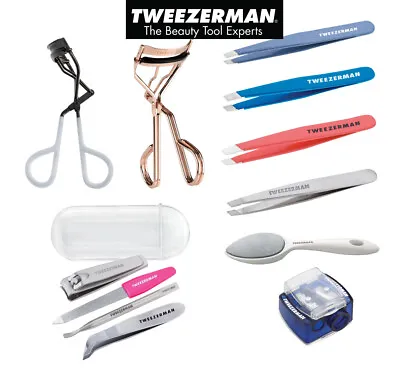 Tweezerman Procurl Lash Curler / Slant Tweezer / Callus Stone / Sharpener • $9.85