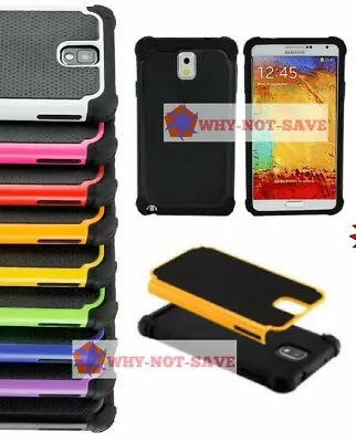 Dual Layer Premium Hybrid Deluxe Hard Case Cover For Samsung Galaxy Note 3 III • $17.98