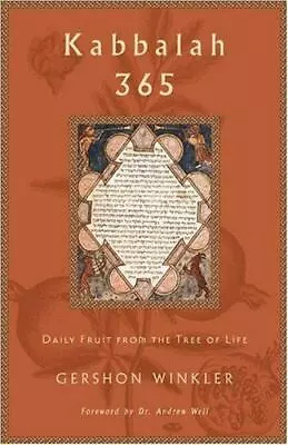 Kabbalah 365: Daily Fruit From The Tree Of Life  Winkler Gershon  Good  Book  0 • $5.06