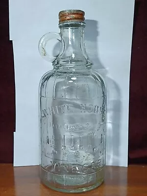 White House Vinegar Medium Jug Bottle Patent March 6 1909 #3 W/ Metal Twist Cap • $39.99