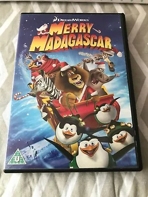 DreamWorks Merry Madagascar DVD U Working In Good Condition • £1