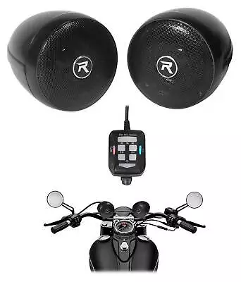 Rockville Motorcycle Bluetooth Audio System Handlebar Speakers For Honda MT50 • $89.95