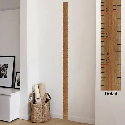 $5.61 • Buy Ruler Height Measure Wall Stickers For Kids Rooms Children's Home DDSF.82