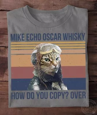 Cat Soldier Shirt Mike Echo Oscar Whiskey How Do You Copy Cat Vintage T-shirt • $16.99