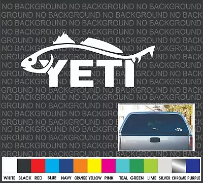 YETI Striper Redfish Fishing Boat Cooler Car Truck Window Decal Sticker Laptop 8 • $2.50