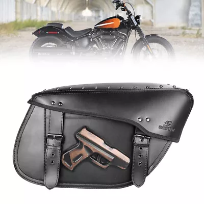 Fits For Harley Softail VROD Saddle Bag Tool Side Bag Storage Luggage • $72.26