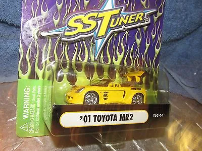 2001 01 TOYOTA MR2 Muscle Machine Import Tuner Funline 1/64 YELLOW STREET RACER  • $16.99