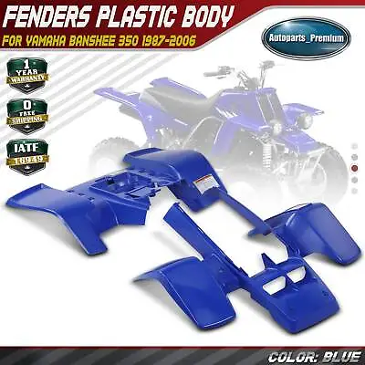 One Set Front & Rear Fender Plastic Body For Yamaha Banshee 350 1987-2006 Blue • $344.99