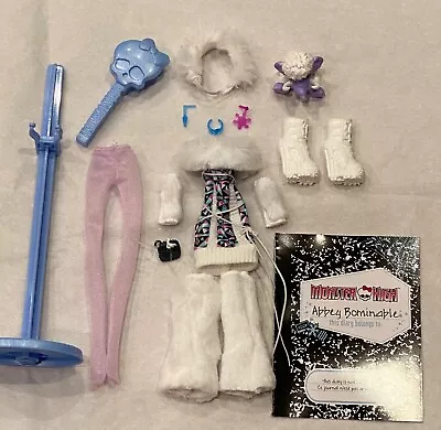 Outfit_Monster High Doll 1st Wave G1 Creeproduction_Abbey Bominable_Fur Clothes • $79.95