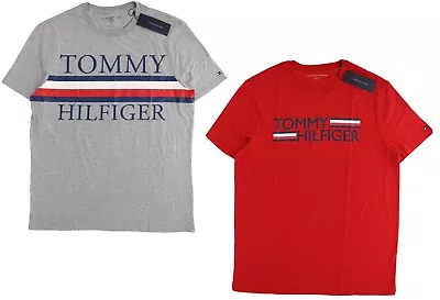 Tommy Hilfiger Men's Designer T-Shirt Short Sleeve 100% Pre-Washed Jersey Cotton • $19.99