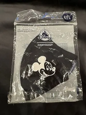 New Black Disney Cloth Face Mask Mickey Mouse Large • $10