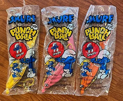 $12.95 • Buy Vintage 1980s Smurfs Punch Balloon - Unused - Your Choice Of Color 