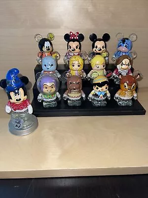 Disney Vinylmation 3'' Store 25th Anniversary Full Set With Chaser Figures Toys • $75