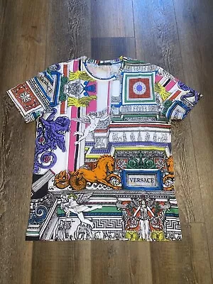 Versace Mens Small Designer Vintage Style Shirt Tee MINT CONDITION Fashion Rare • $224