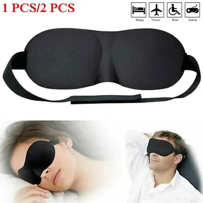 $6.29 • Buy Sleeping Eye Mask Blindfold Sleep Travel Shade Relax Cover Light Blinder