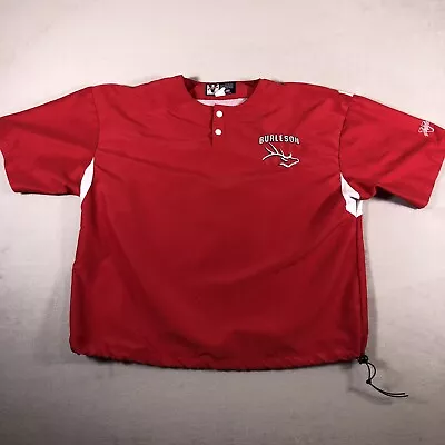 VINTAGE Victory Custom Athletic Red Large Burleson Elks USA Made Short Sleeve • $13.96