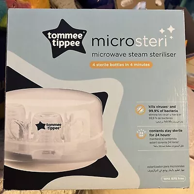Tommee Tippee Microsteri Microwave Steam Steriliser For Baby Bottles • £17.50