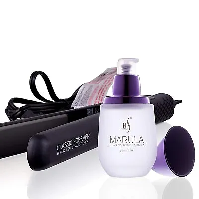 Herstyler Marula Oil Hair Serum And Forever Straightening Flat Iron Styler Set • $34.99