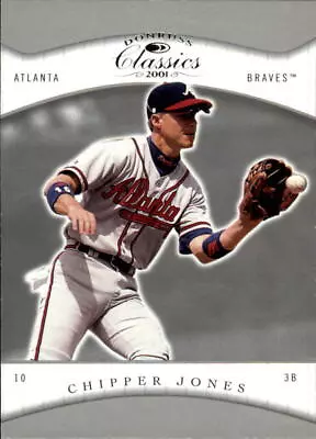 2001 Donruss Classics Atlanta Braves Baseball Card #4 Chipper Jones • $1.49