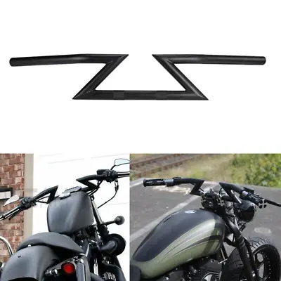 1  Black Drag Z Bars Handlebar For Harley Sportster XL883 XL1200 Softail Dyna • $58.28
