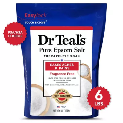 Dr Teal's Pure Epsom Salt Therapeutic Soak 6 Lbs. • $9.50