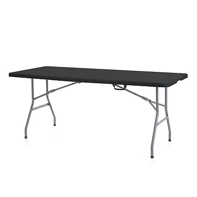 Plastic Development Group 6 Foot Indoor Or Outdoor Folding Banquet Table Black • $67.49