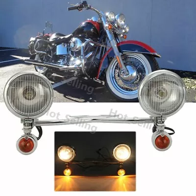 Passing Light Bar Turn Signals For Kawasaki VN Vulcan Classic Nomad Drifter 1500 • $67.75