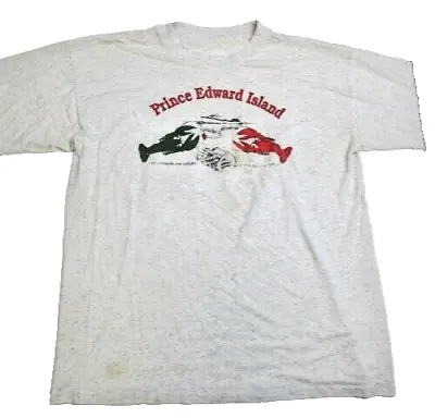 Vintage Prince Edward Island Shirt Adult Large Fresh Lobster Single Stitch Mens • $36.09