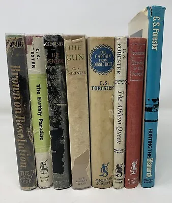 8 X C S Forester Novels  Vintage HB Job Lot Bundle • £30