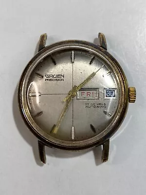 Vintage Gruen Gold Filled Automatic Men’s Watch (3-#260) • $4.01