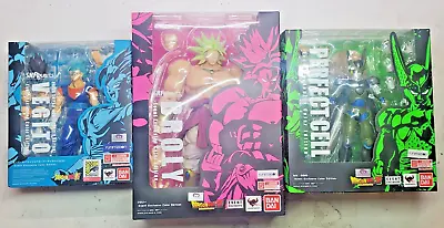 SDCC 2018 DBZ S.H. Figuarts Vegito Broly Perfect Cell. Brand New. Unopened! • $695