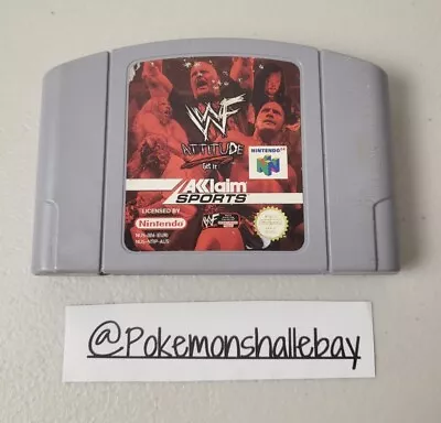 WWF Attitude - Nintendo 64 (N64) Cartridge *AUS PAL* • $29.99