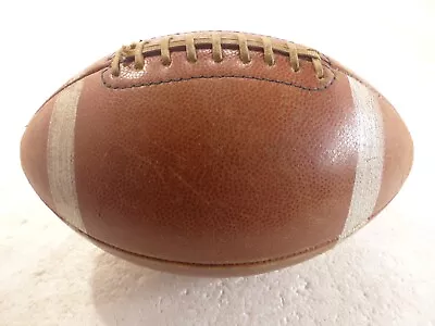 Vintage 1950s Denkert Sporting Goods C57 Top Grain Cowhide Leather Football USA • $37.95