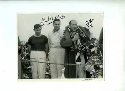 £120 • Buy Jack Brabham & Stirling Moss New Zealand GP 1959 Signed Vintage Photograph