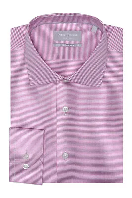 Hickey Freeman Micro Check Dobby Contemporary Fit Dress Shirt 15.5X34-35 $155  • $45