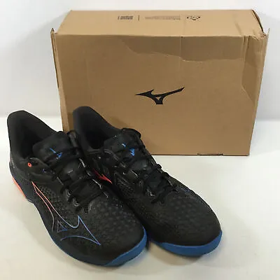 Mizuno Mens Wave Exceed Tour 5 Ac Black Blue Tennis Shoes Size 12 Used • $89.99