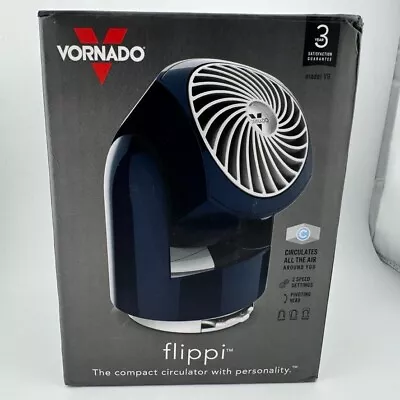 Vornado Flippi V6 Compact Blue Oscillating Vortex Airflow Circulator Fan • $24.99